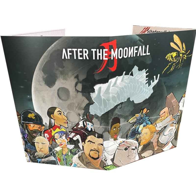 After the Moonfall RPG: Spielleiterschirm und Charakterbögen