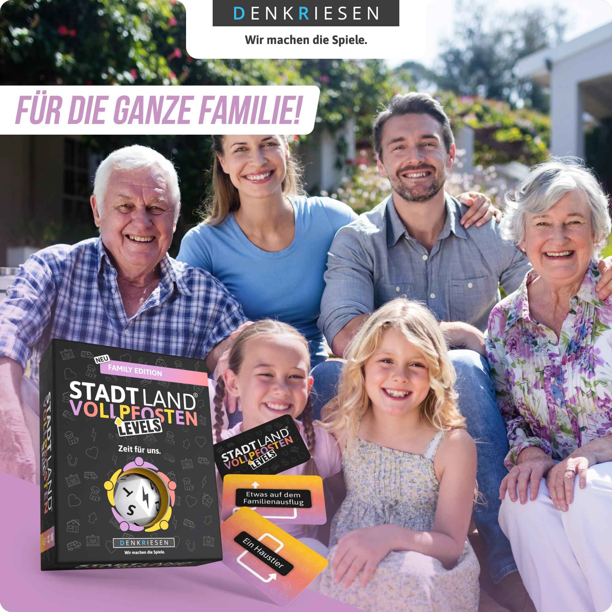 STADT LAND VOLLPFOSTEN – Levels - FAMILY EDITION – "Zeit für uns."
