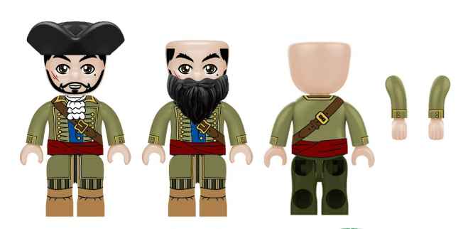 Herocraft KIDDIZ Figuren-Pack: Piraten Crew