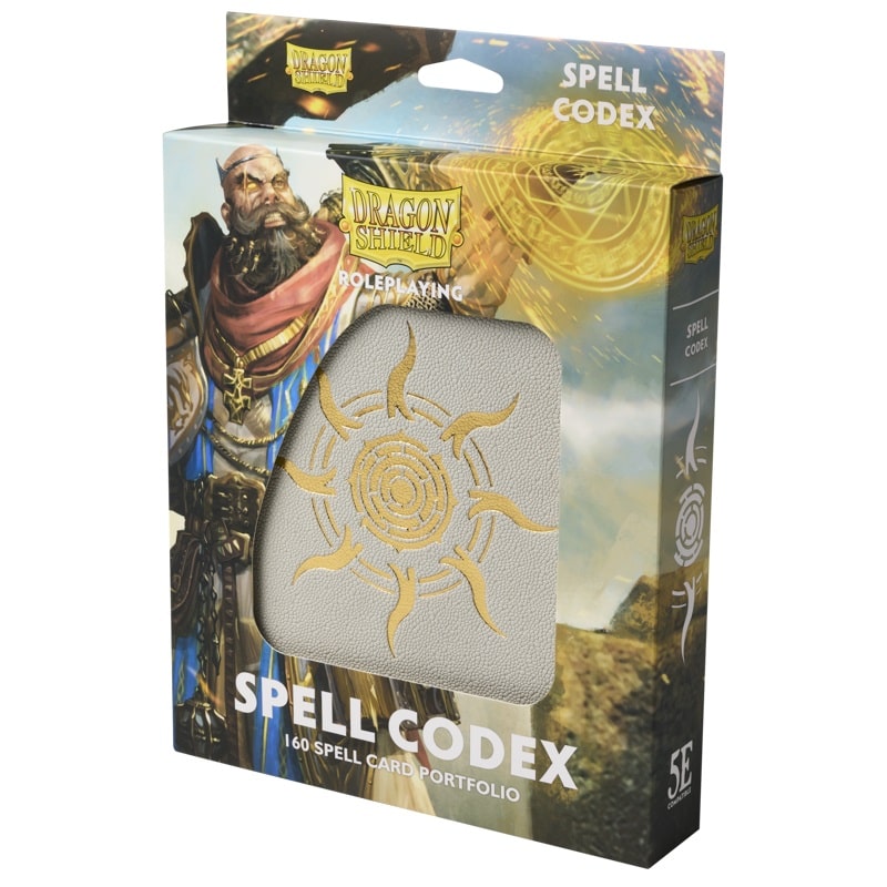 Dragon Shield: Spell Codex –  Ashen White (160)