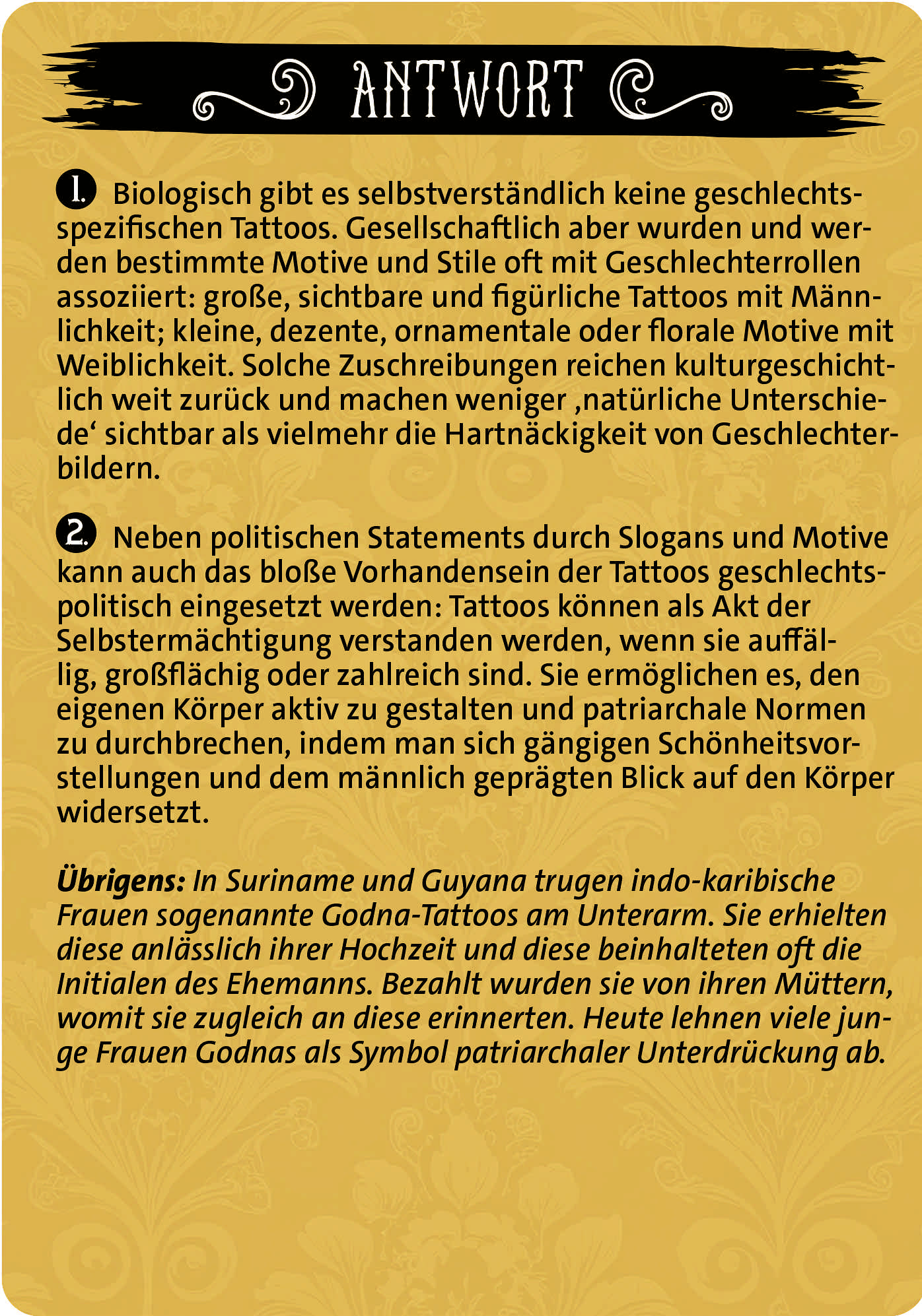 Das große Tattoo Quiz