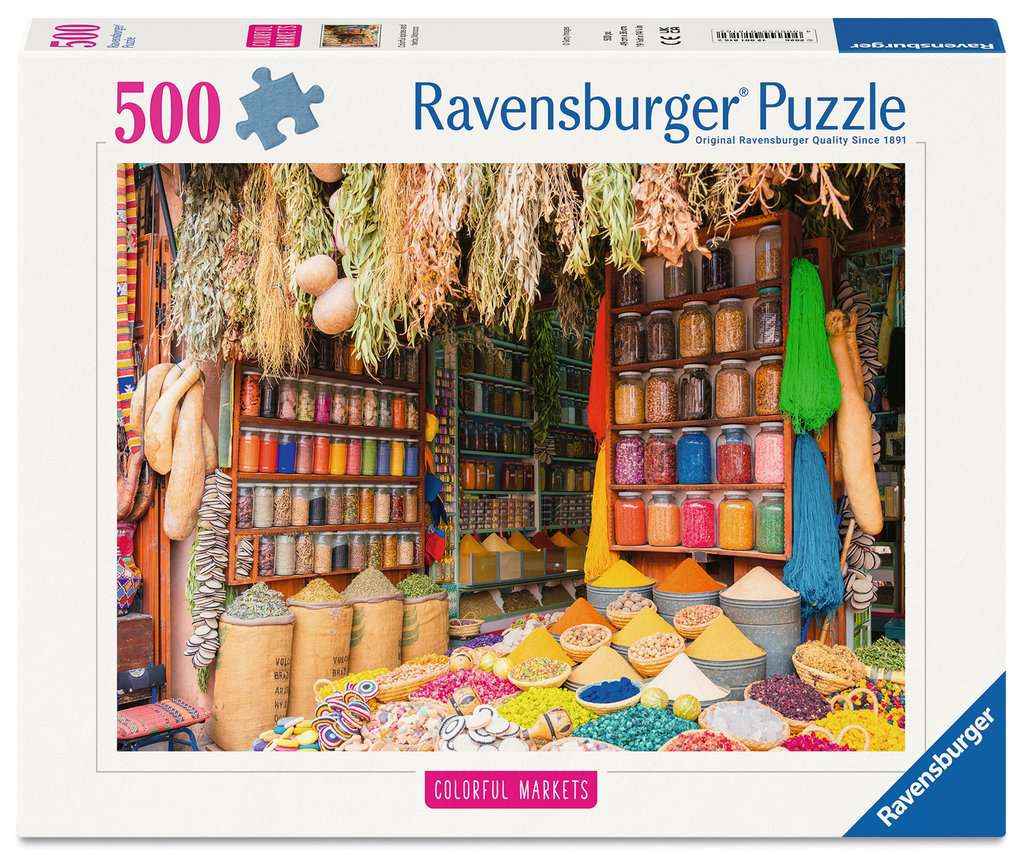 Puzzle: Bunte Gewürze, Marokko (500 Teile)