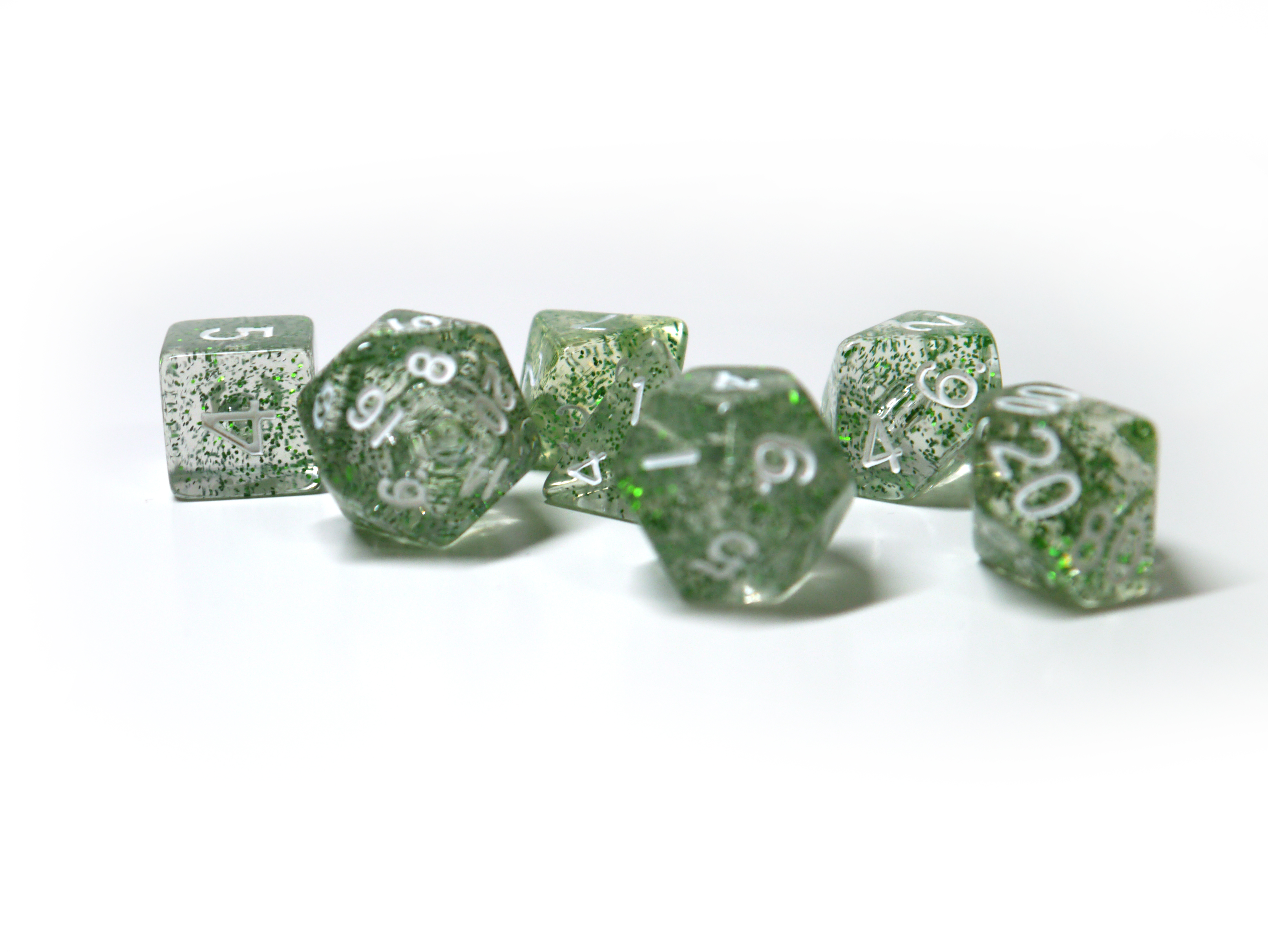 Würfelset Confetti: Green (7)