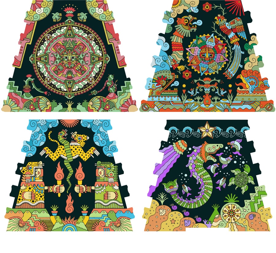 CluePuzzle: Sonnenpyramide – Set 1 Aztekenreich[Erweiterung]