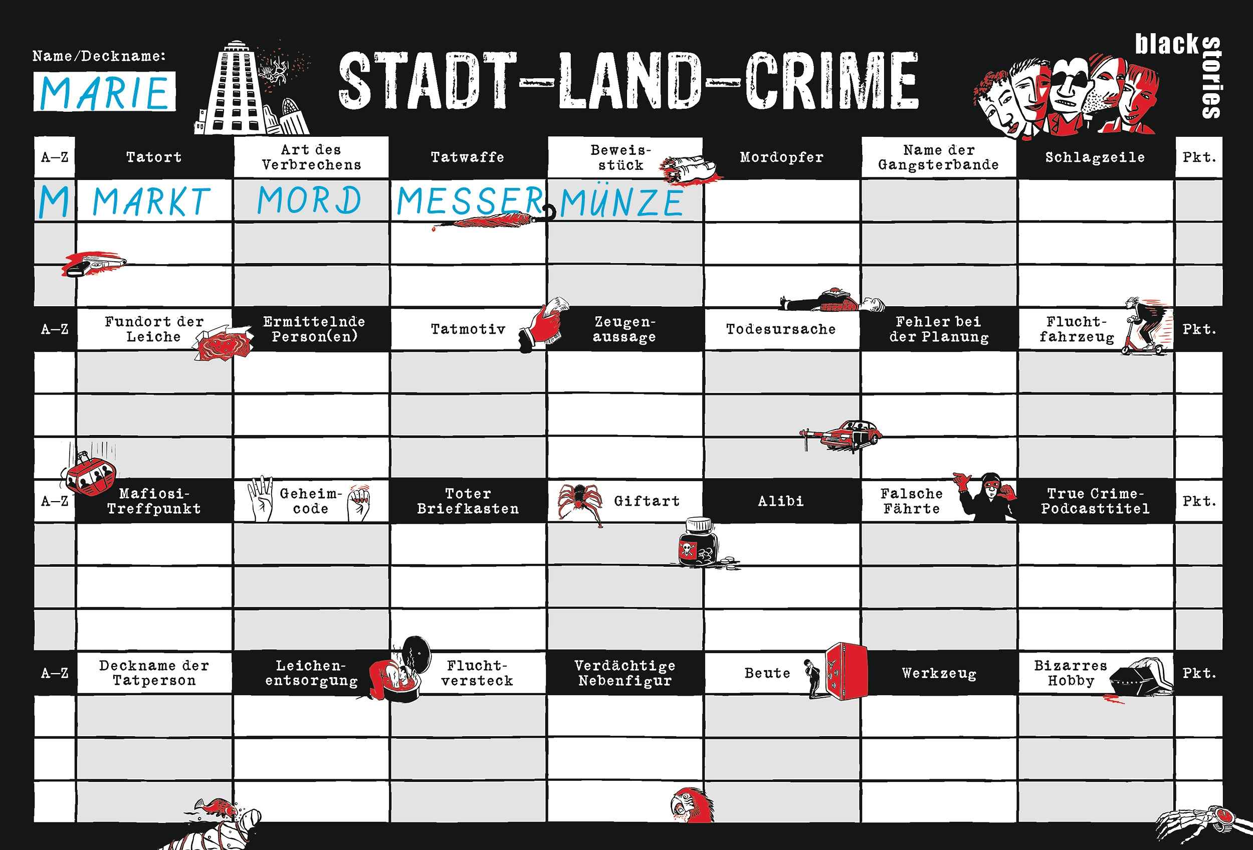 black stories junior – Stadt-Land-Crime