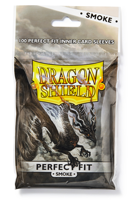 Dragon Shield: Perfect Fit Inner Sleeves – Smoke/Clear(100)