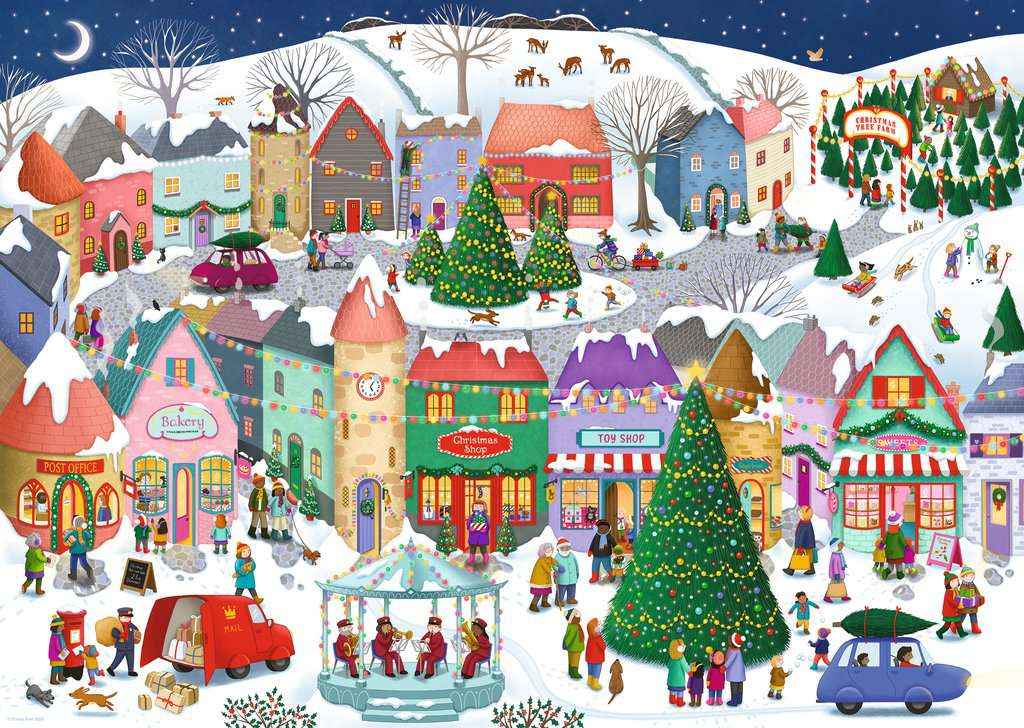 Puzzle: Zauberhafte Weihnachtsstadt (1000 Teile)