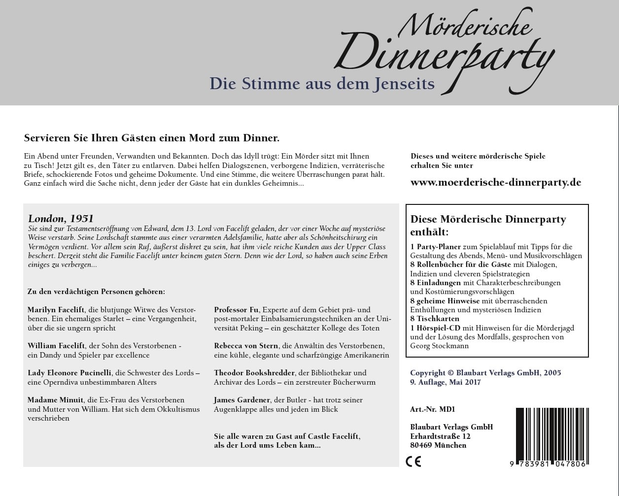 Mörderische Dinnerparty – Die Stimme aus dem Jenseits