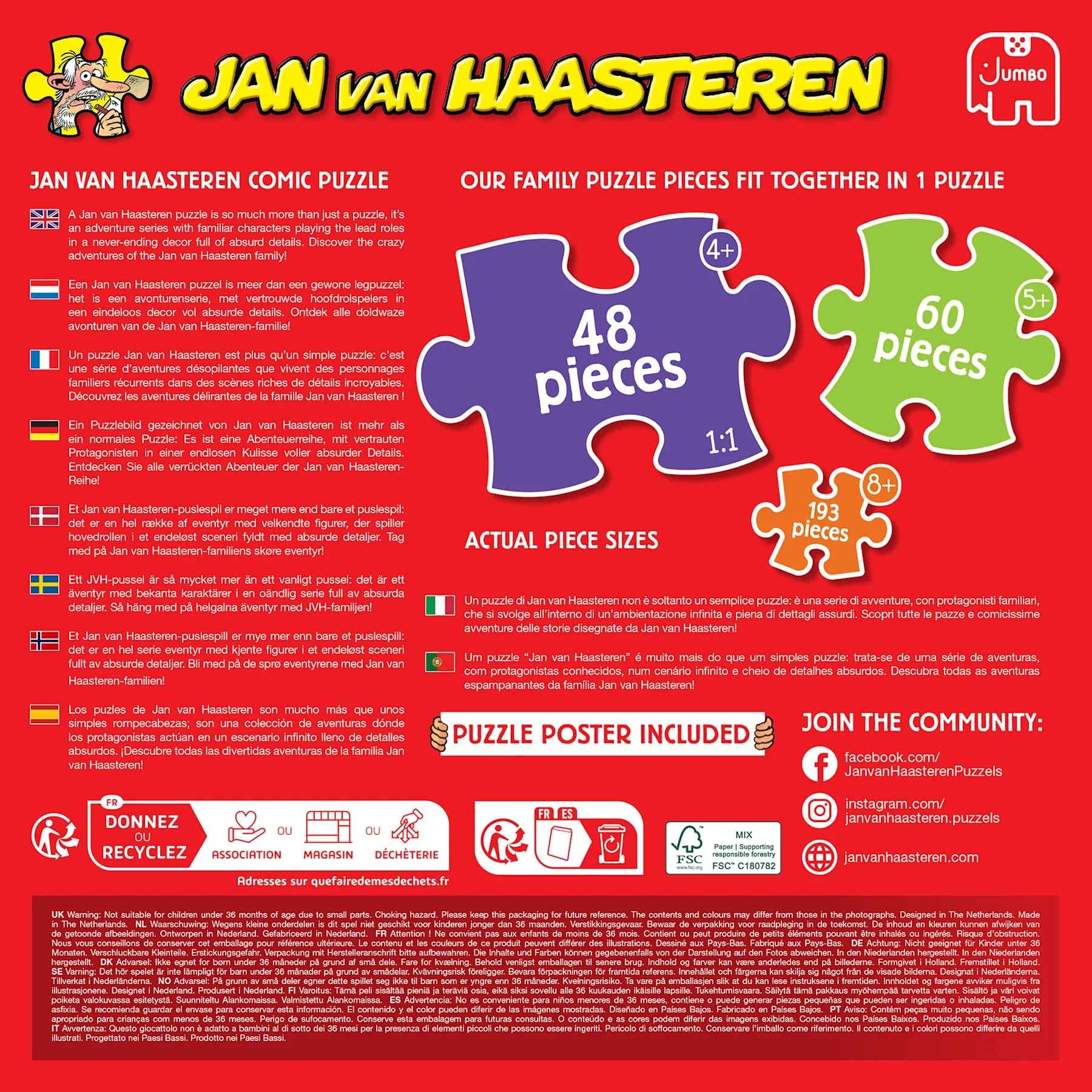 Puzzle: Der Spielplatz ( Family Jan van Haasteren) (300 Teile)