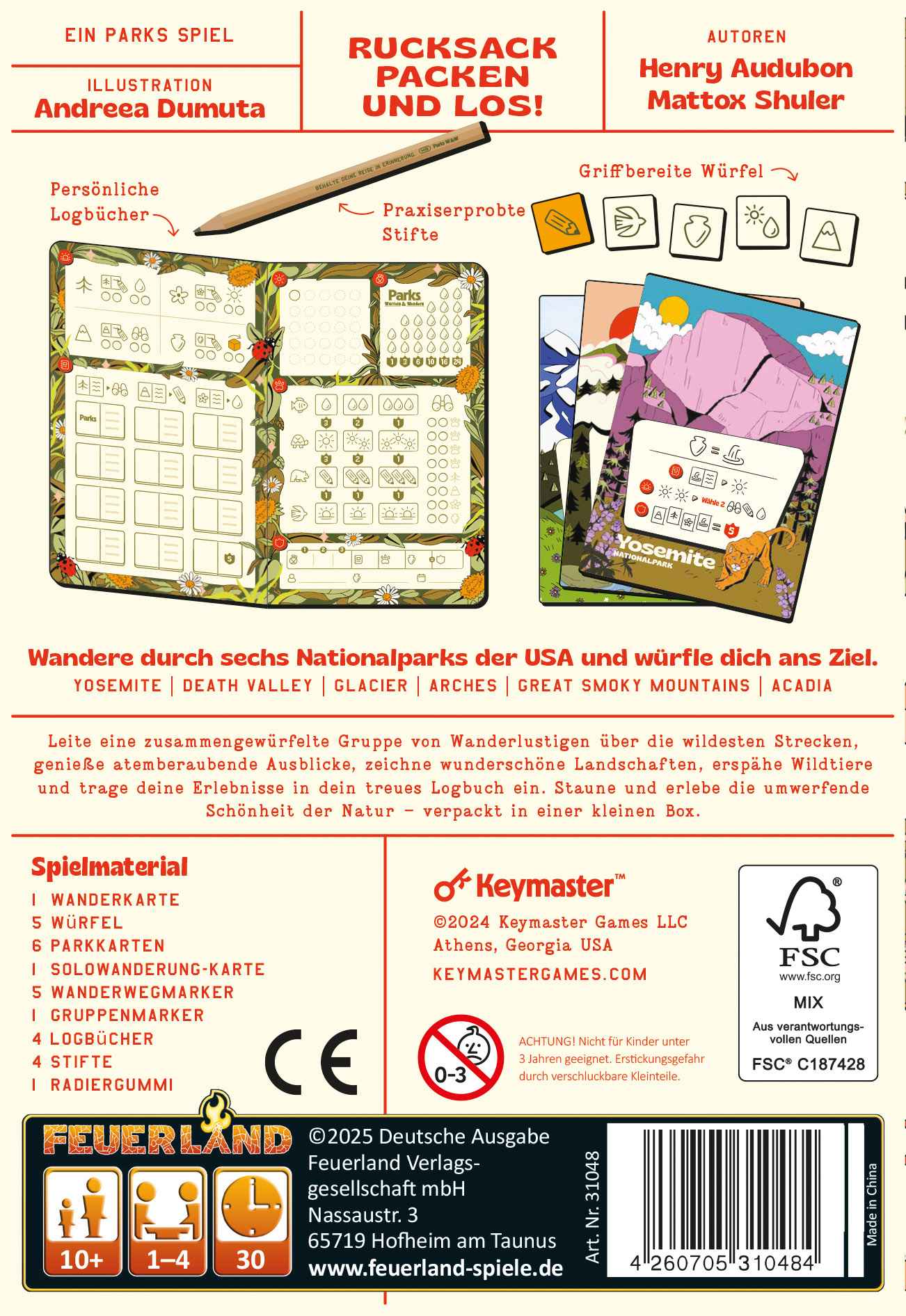 Parks: Würfeln & Wandern