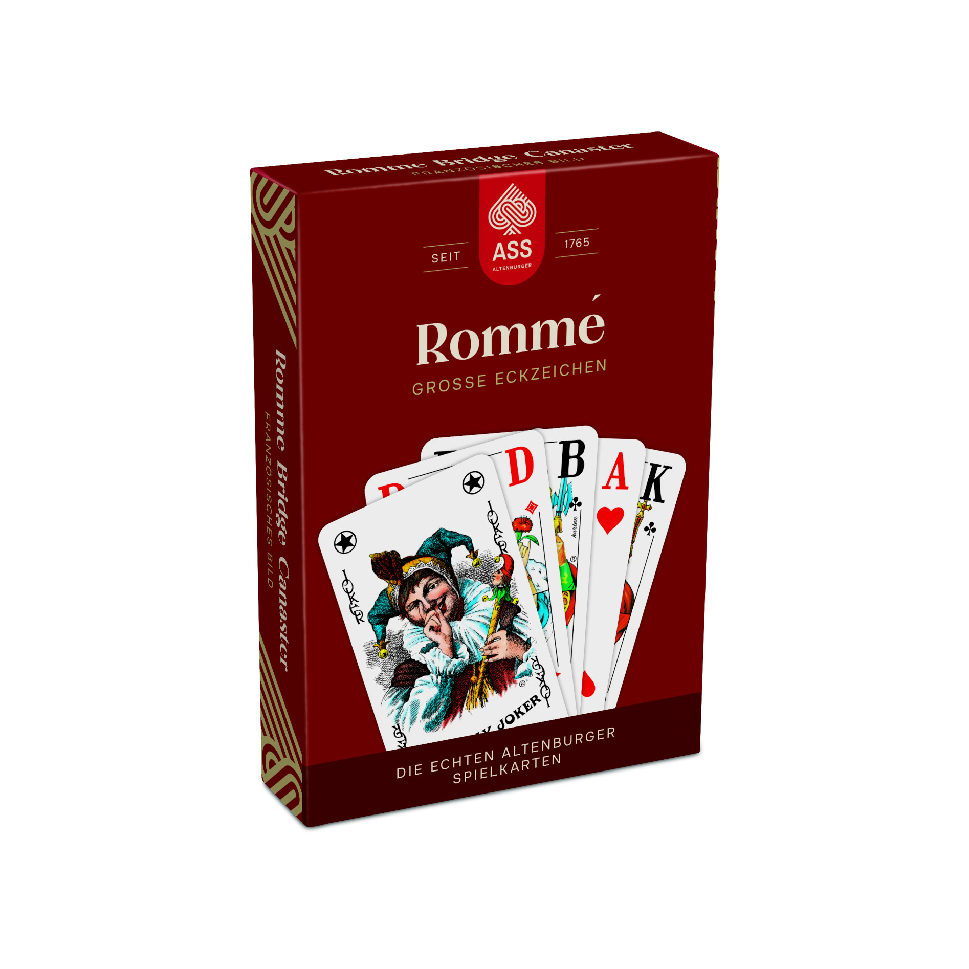 Senioren Rommé, französisches Bild (plastikfrei im Spiel)