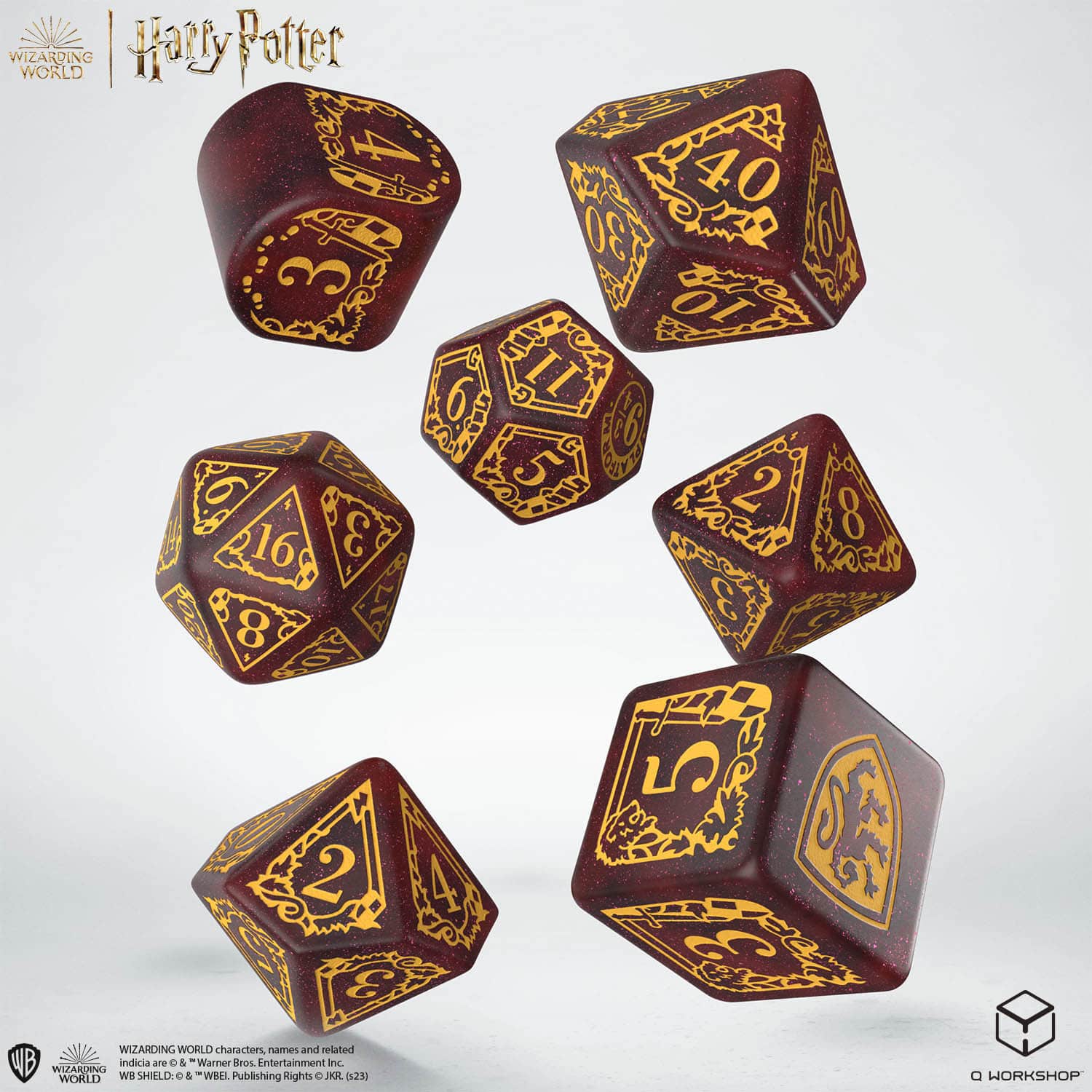 Harry Potter: Gryffindor Modern Dice Set - Red (7)