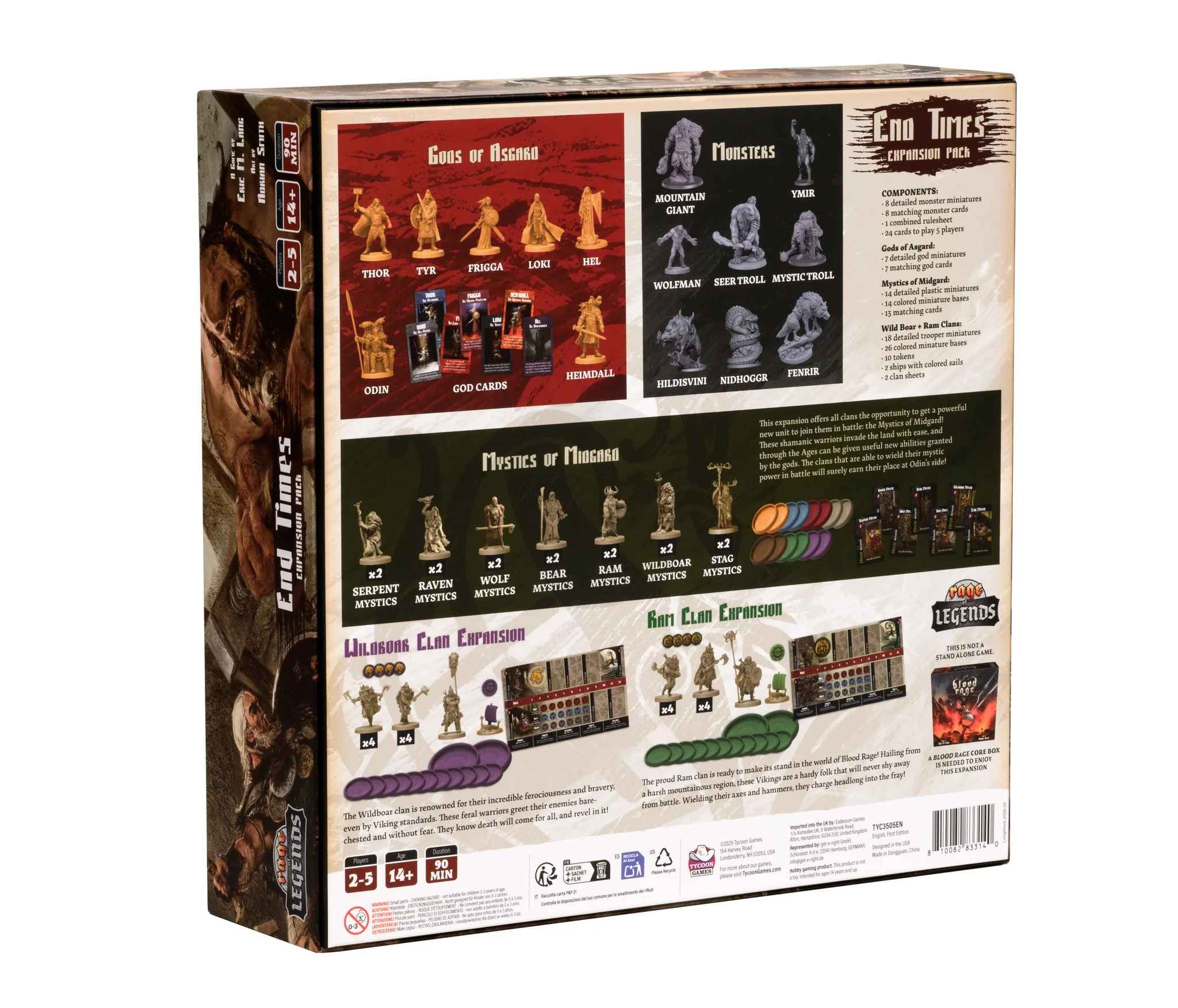 Blood Rage: End Times Expansion Pack