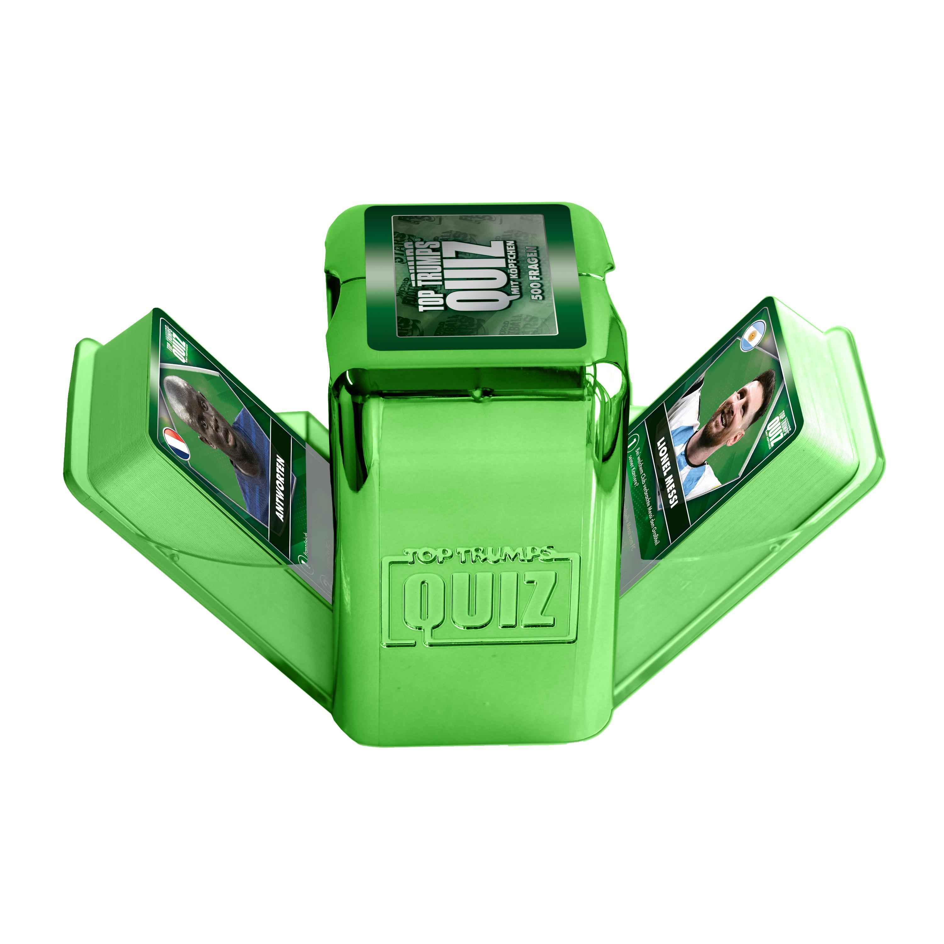 Top Trumps Quiz – Weltfussballstars green case