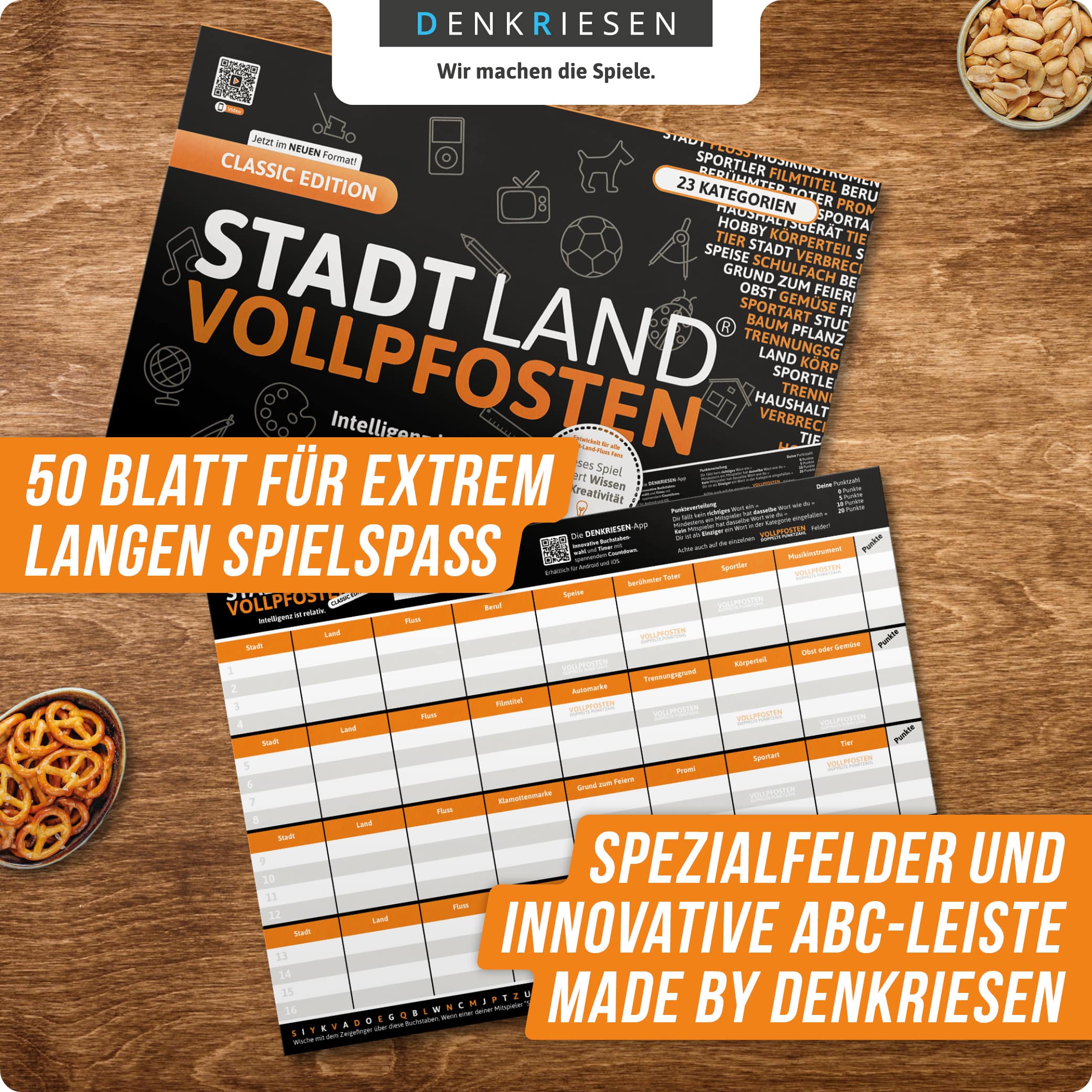 STADT LAND VOLLPFOSTEN – CLASSIC EDITION - Intelligenz ist relativ. (DinA4-Format)