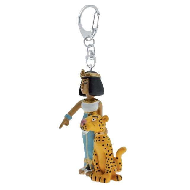Kleopatra mit Leopard - Schlüsselanhänger