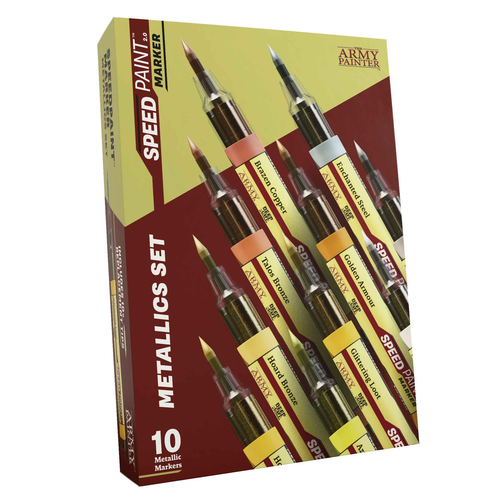 Army Painter Speedpaint: Marker Metallics Set