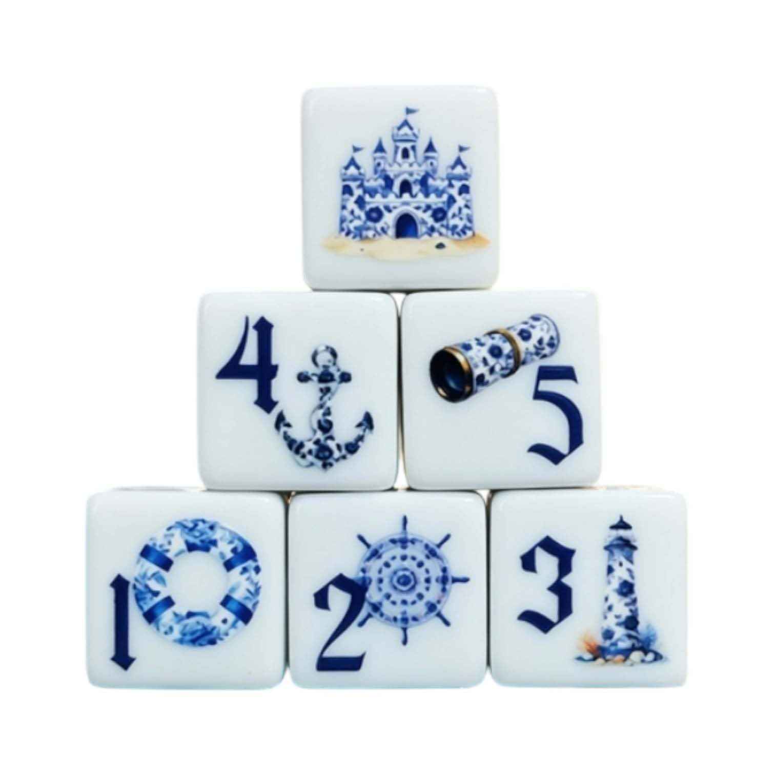 Würfelset D6: Maritime (12)
