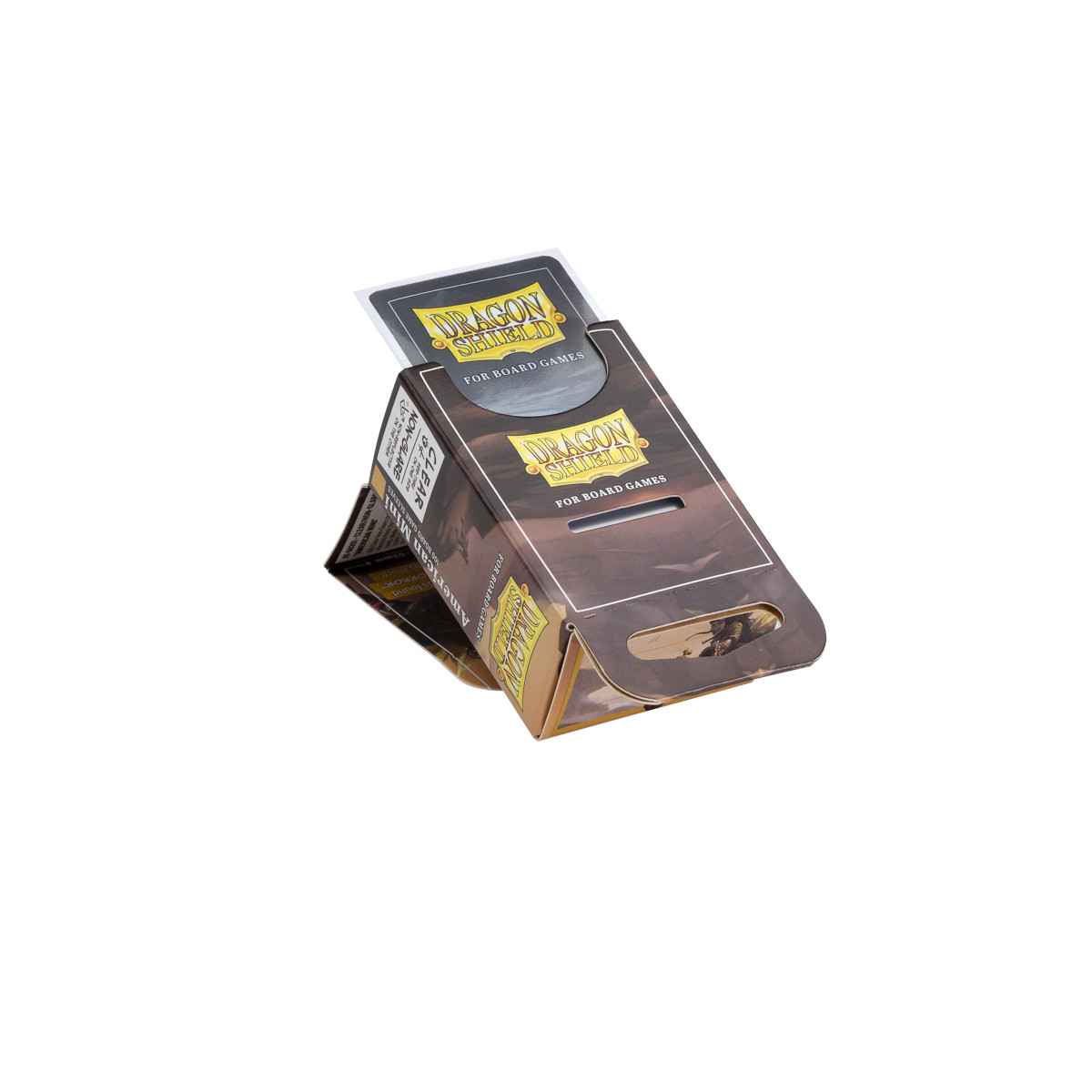 Dragon Shield: Board Game Sleeves Clear/NonGlare – American Mini (100)