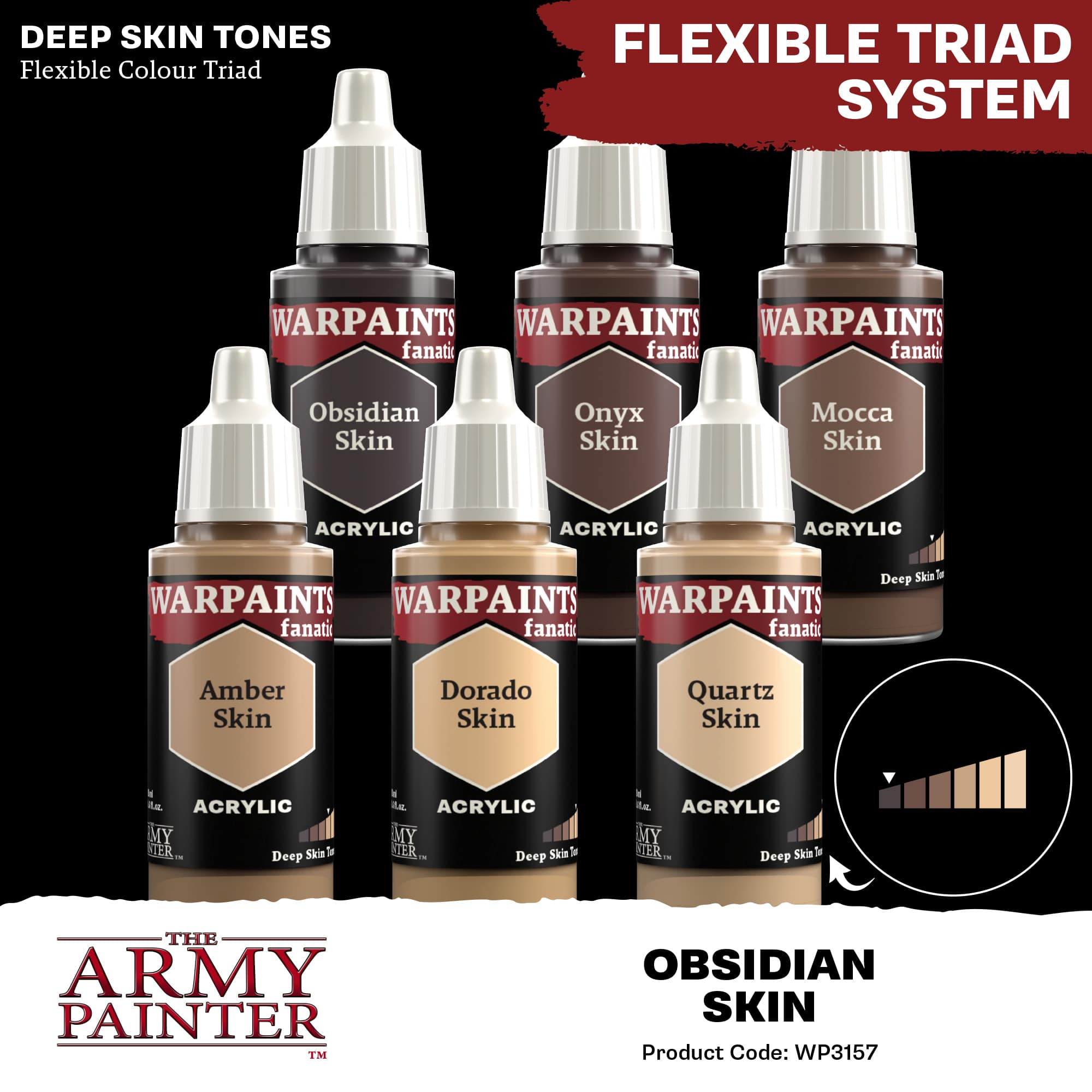 Army Painter Warpaints Fanatic: Obsidian Skin (6)