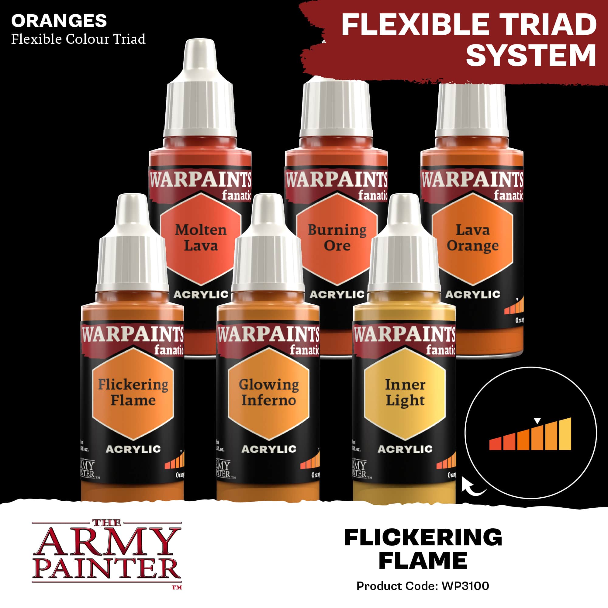 Army Painter Warpaints Fanatic: Flickering Flame (6)