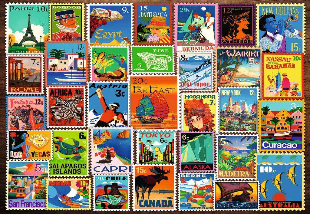 Puzzle: Briefmarken (200 XL Teile)