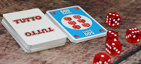 Spielmaterialien aus dem Kartenspiel TUTTO