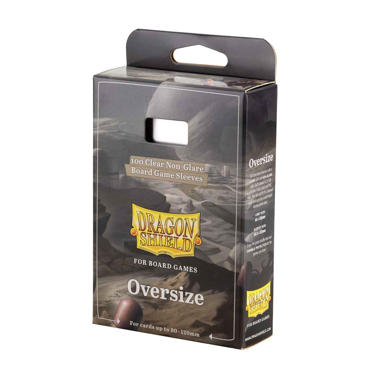 Dragon Shield: Board Game Sleeves Clear/NonGlare – Oversize (100)
