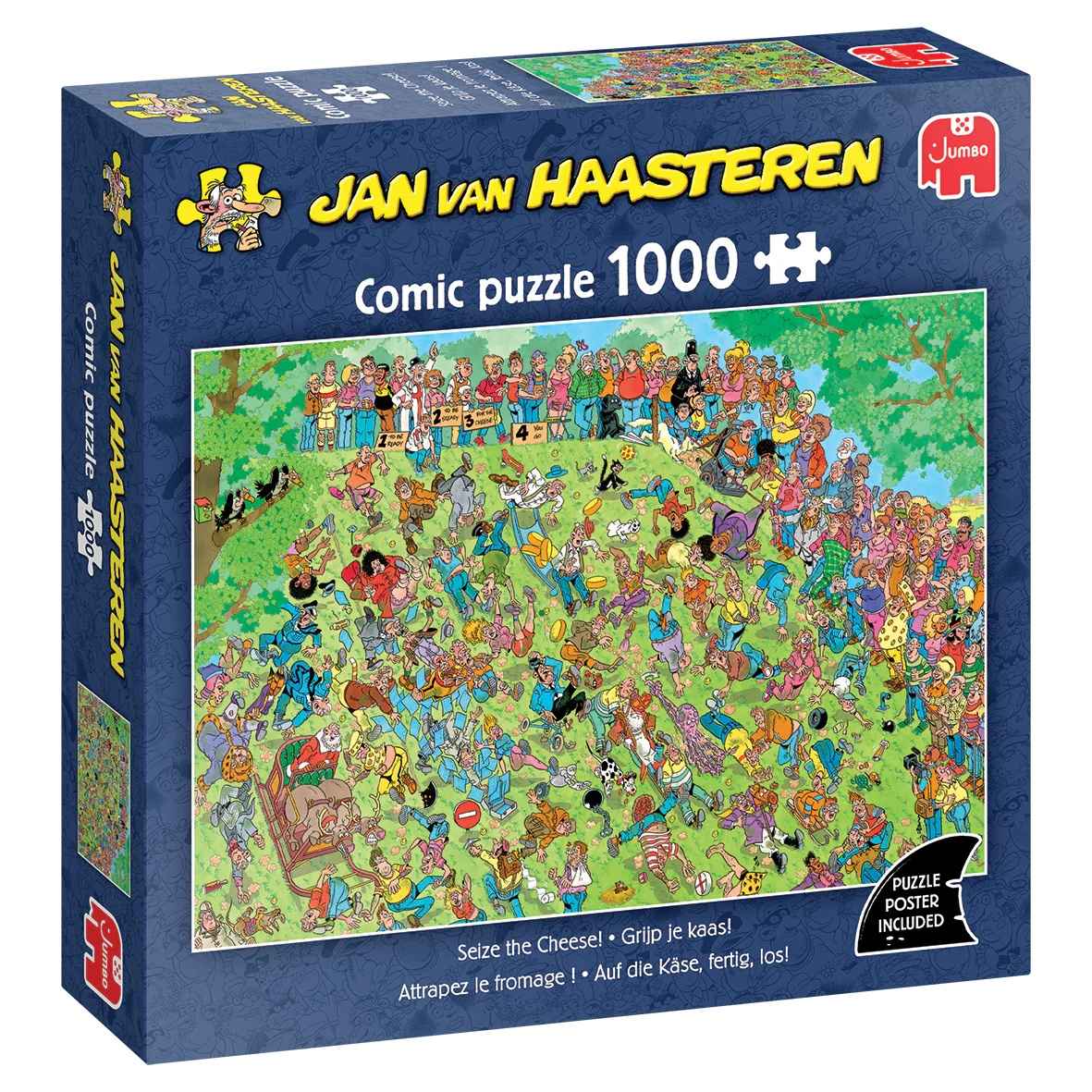 Puzzle: Auf die Käse, fertig, los!(Jan van Haasteren) (1000 Teile)