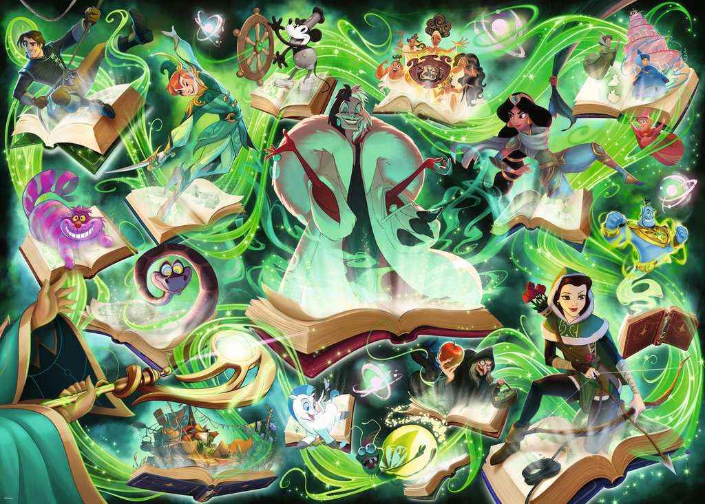 Puzzle: Disney Lorcana – Glimmers of the Realm: Emerald (1000 Teile)