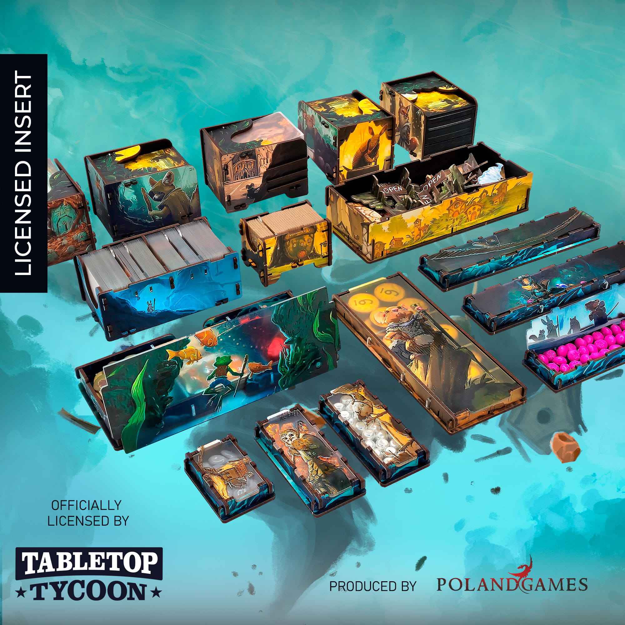 Insert: Everdell Green Box + Main Insert + Meeple Insert UV