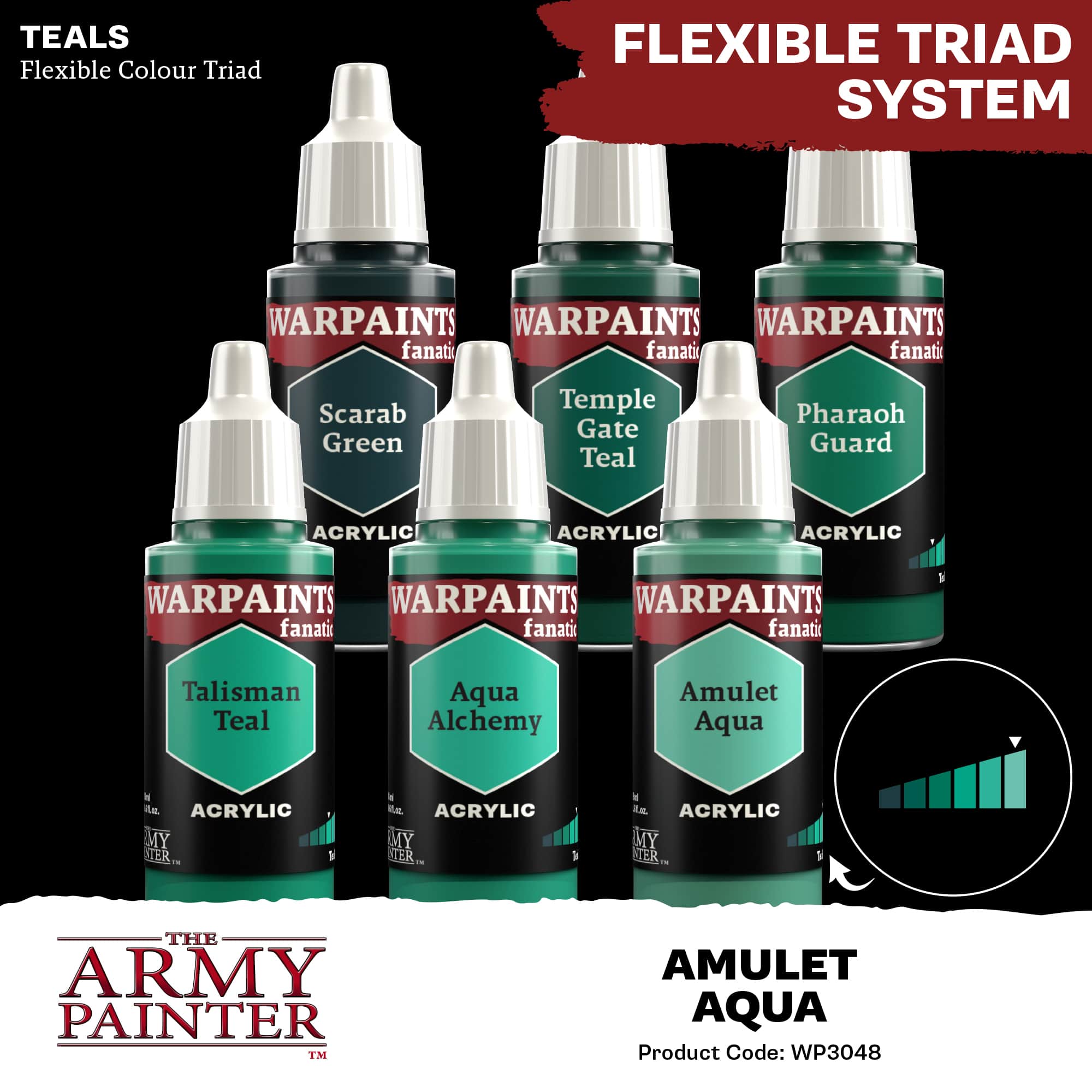 Army Painter Warpaints Fanatic: Amulet Aqua (6)