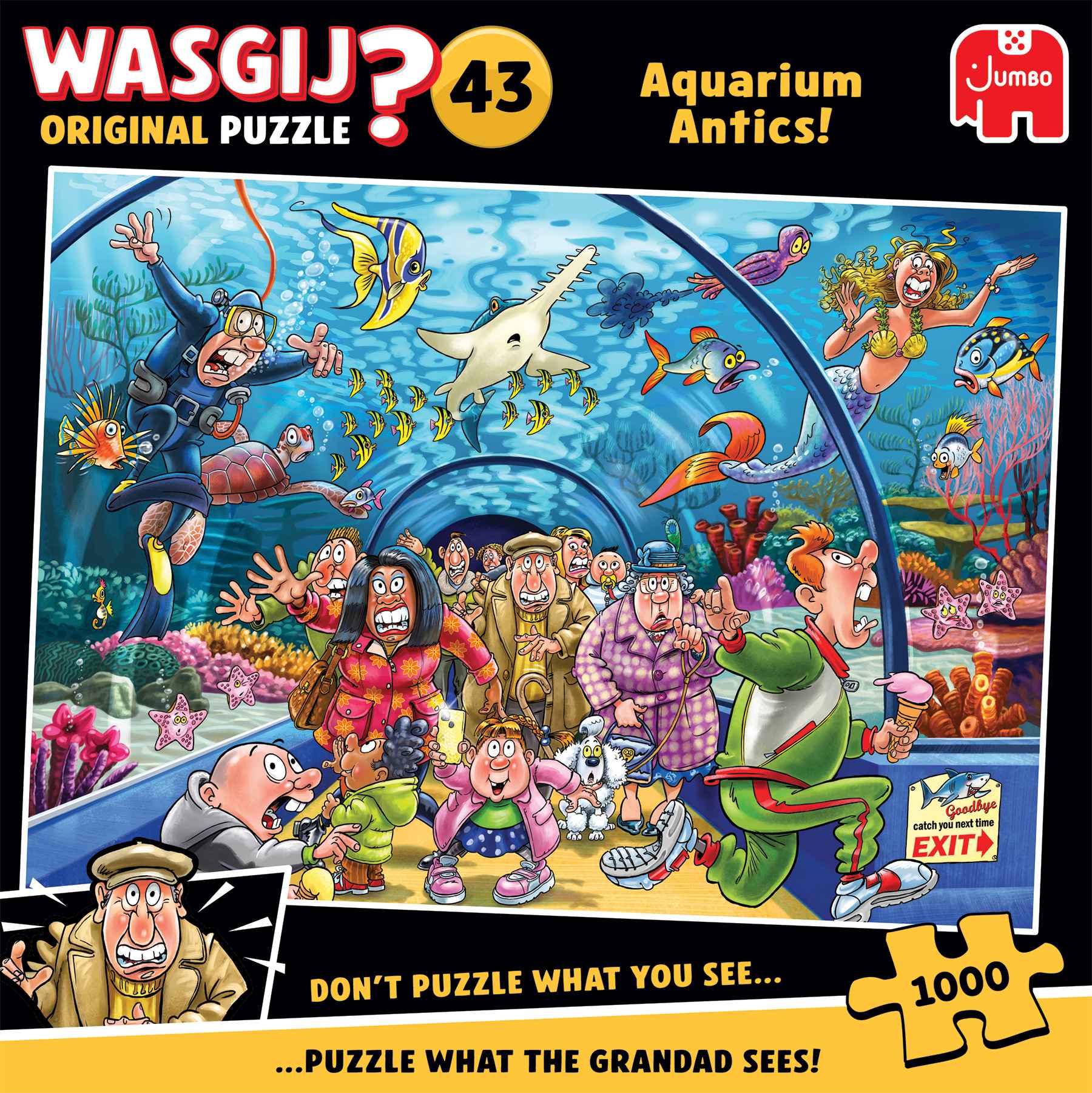 Wasgij Orginal 43: Wie ein Fisch im Wasser ? (1000 Teile)