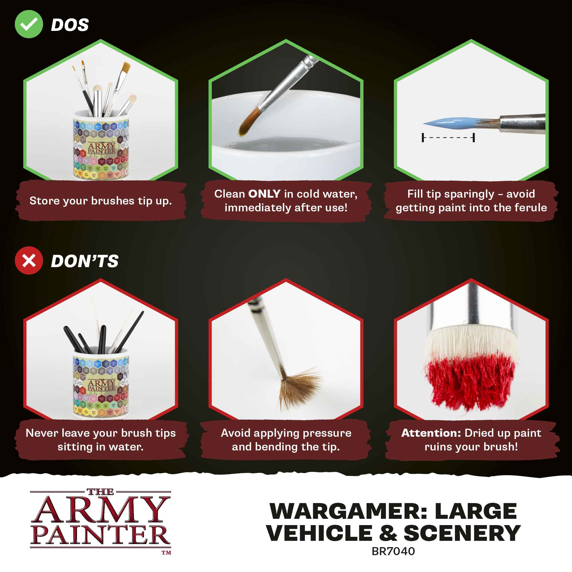 Wargamer Brush - Large Vehicle & Scenery *new* (10)