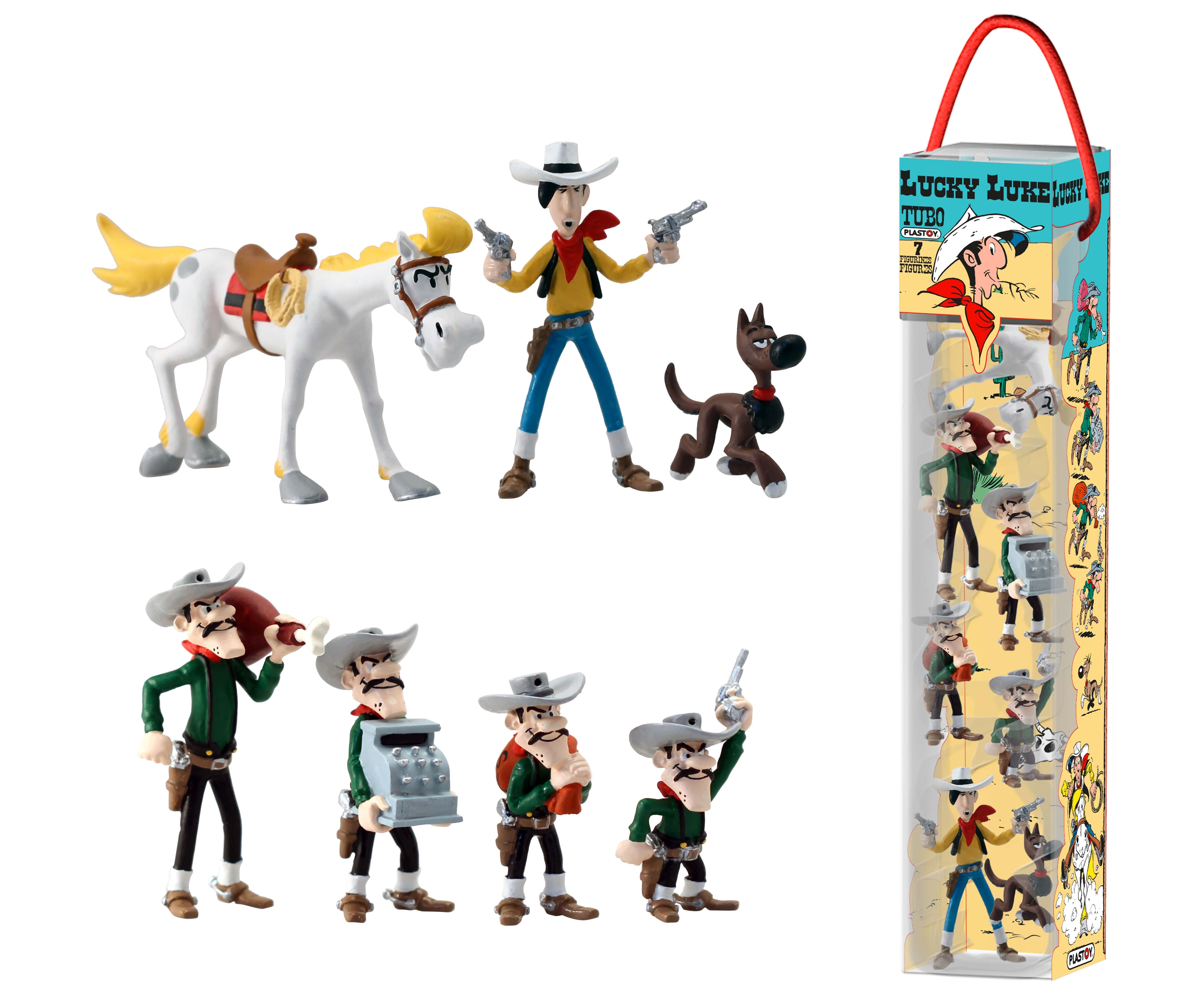Lucky Luke - Tube  (7 Figuren)
