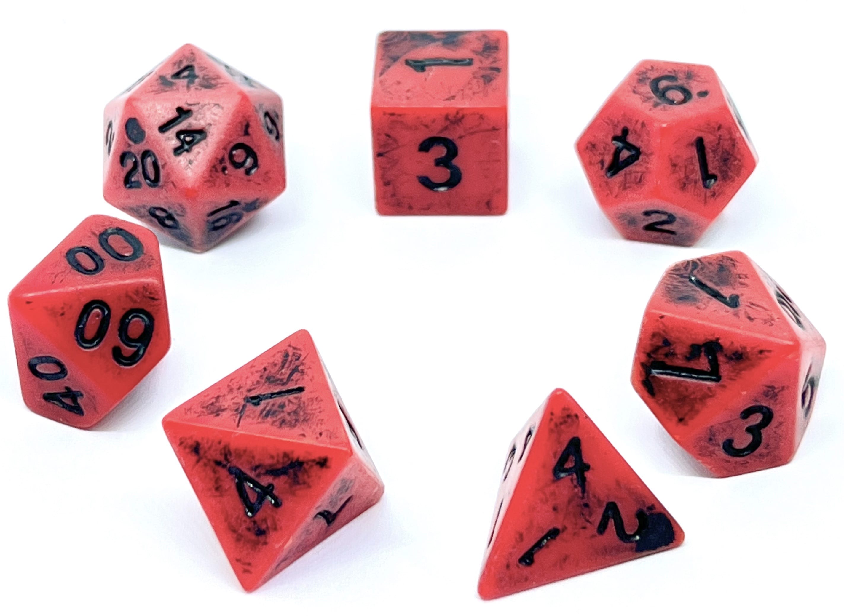 Würfelset Antique: Red (7)