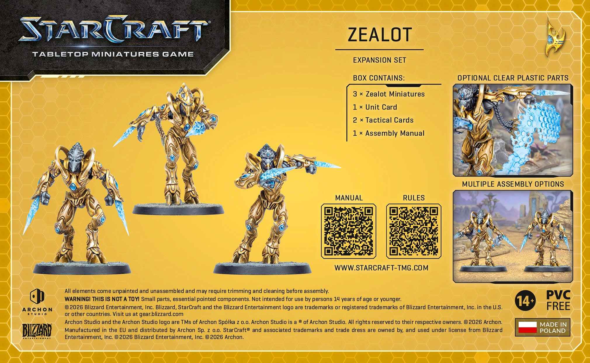 Starcraft :Zealot - Protoss -  [Expansion Set]