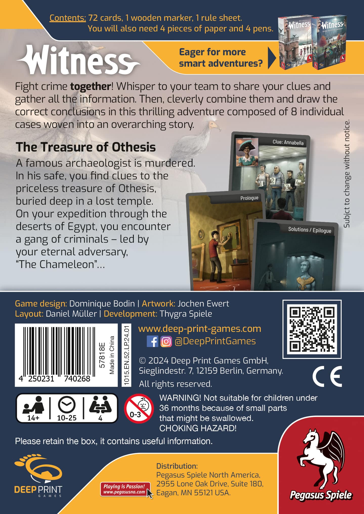 Witness – The Treasure of Othesis (Deep Print Games) (English Edition)