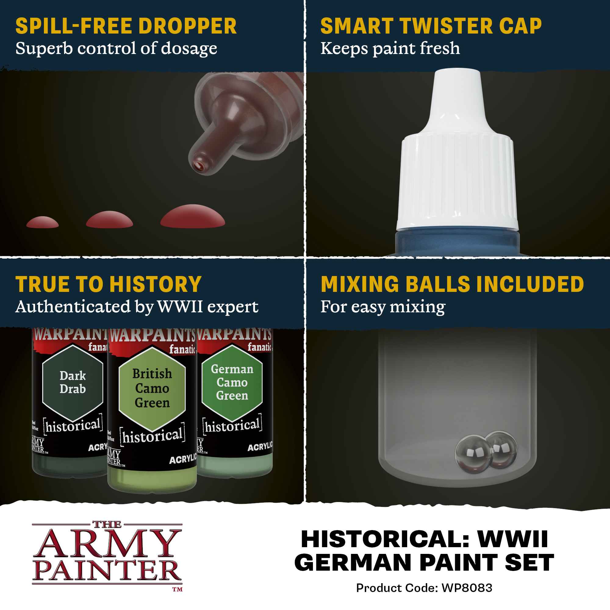 Army Painter – Historical: WWII German Paint Set