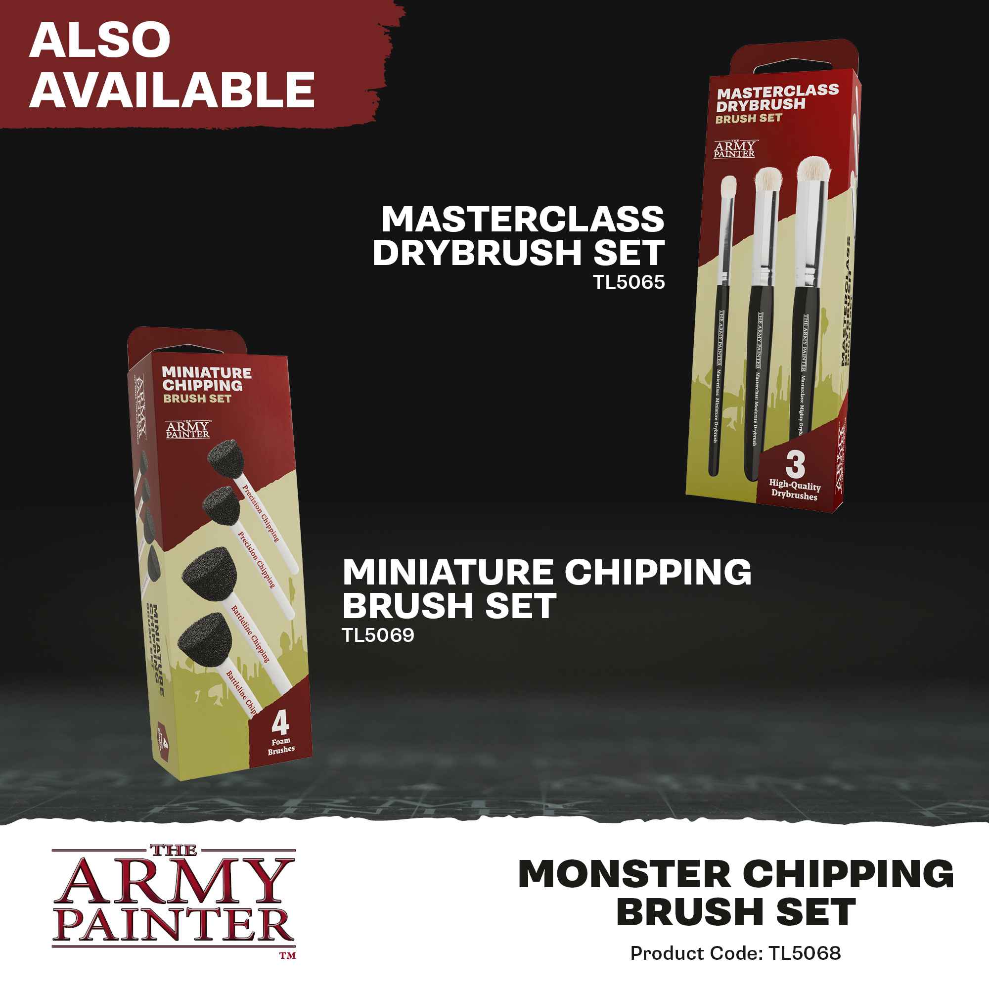 Army Painter - Monster Chipping Brush Set
