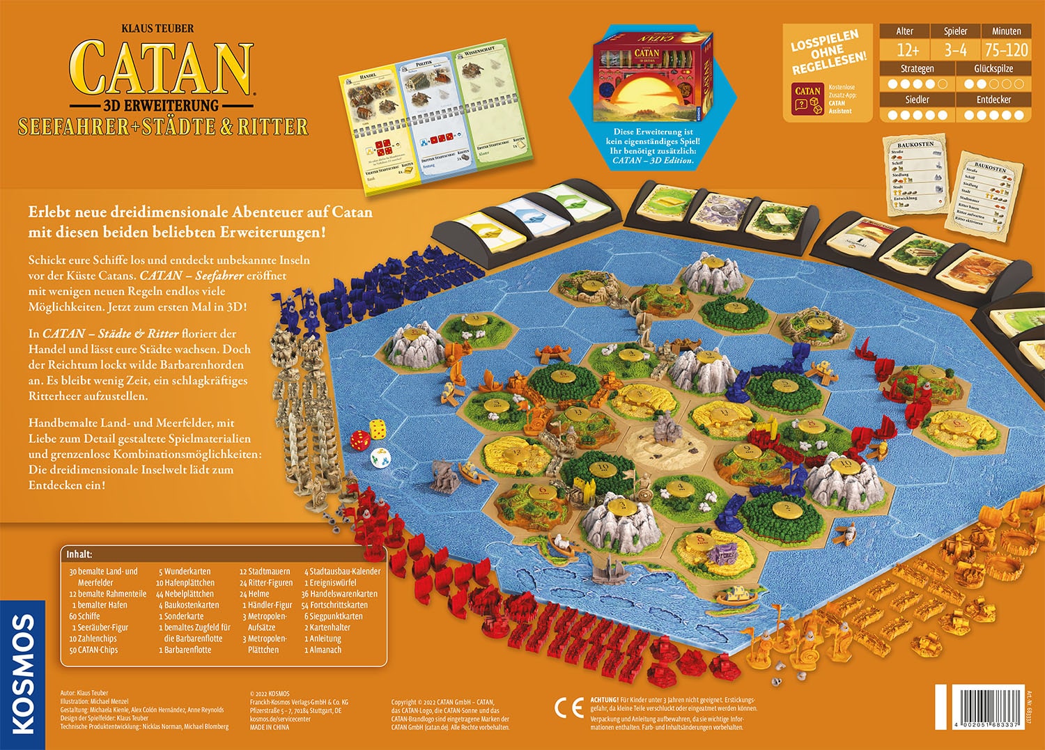 Catan – 3D: Seefahrer + Städte & Ritter [Erweiterung]