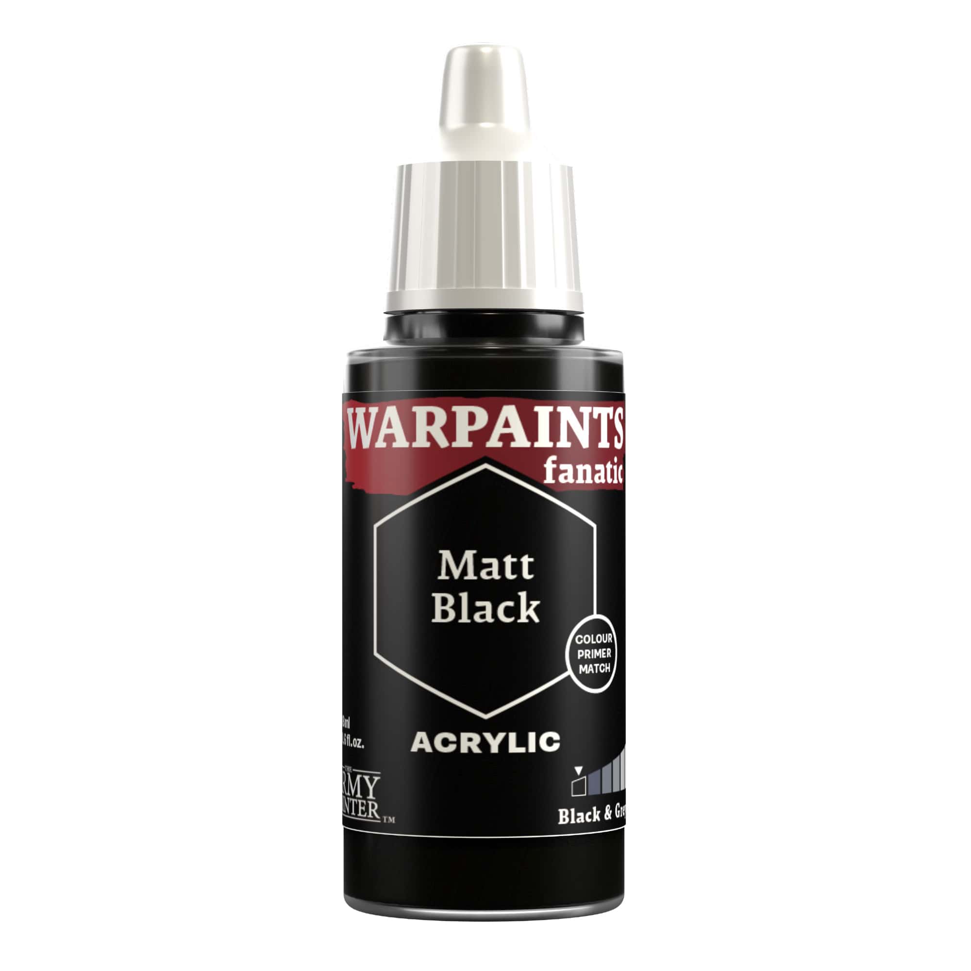 Army Painter Warpaints Fanatic: Matt Black (6)