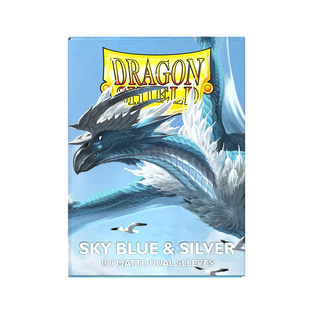 Dragon Shield: Matte – Dual Sky Blue & Silver(100)