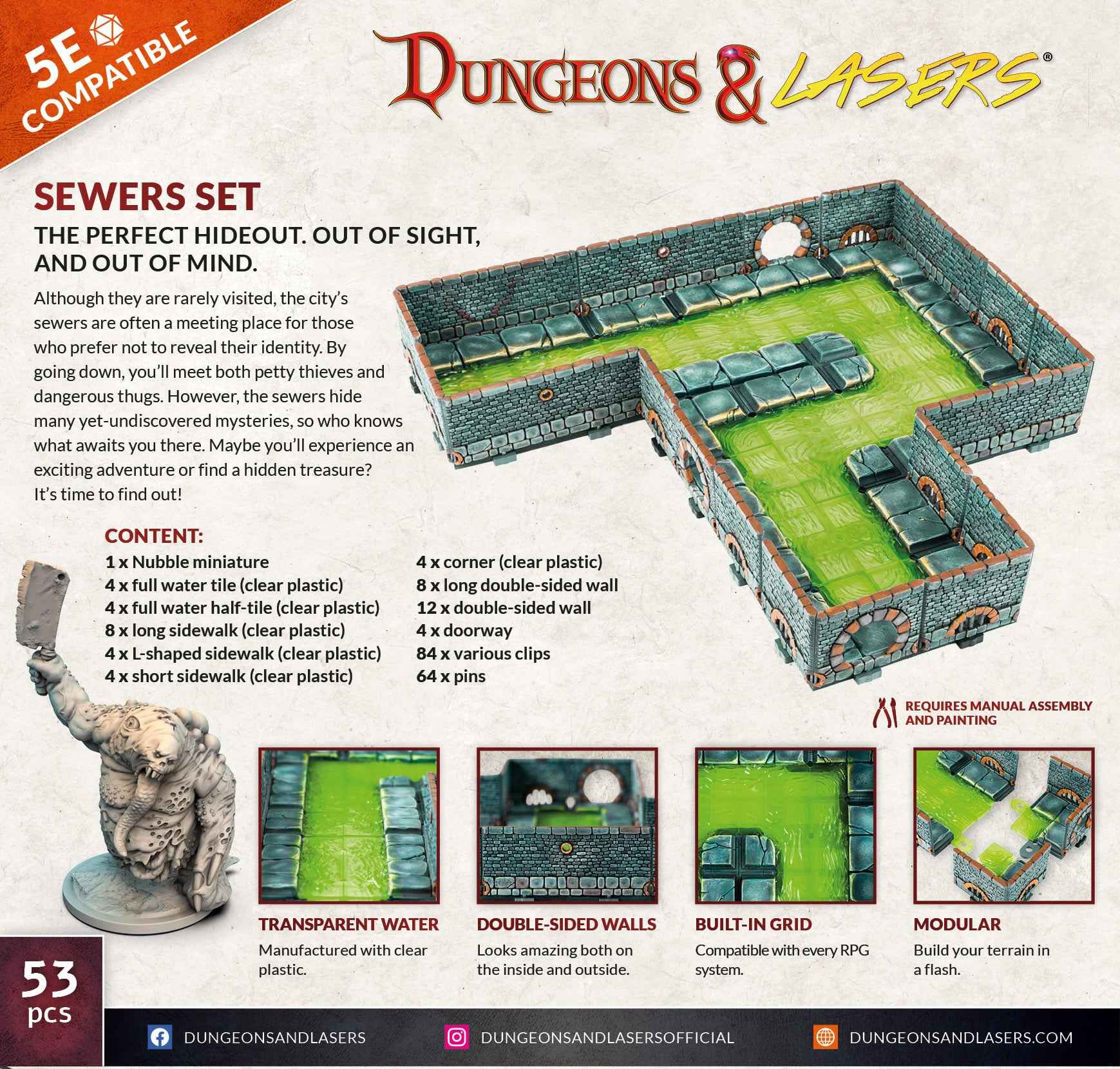 Dungeon&Lasers: Sewers Set