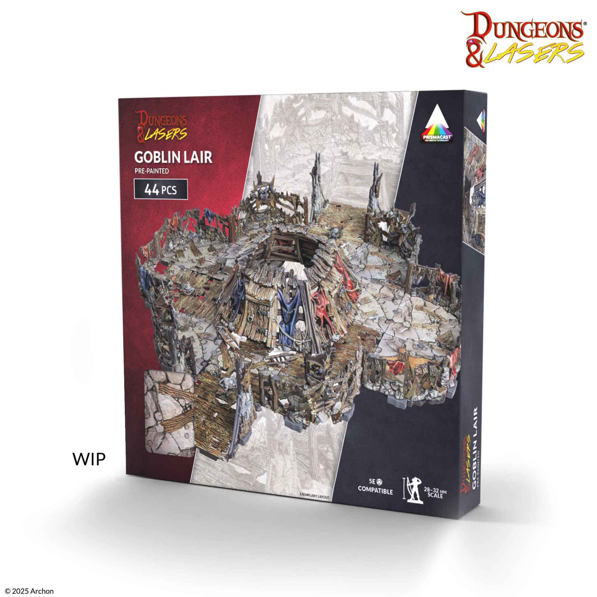 Dungeon&Lasers: Goblin Lair: Pre-Painted