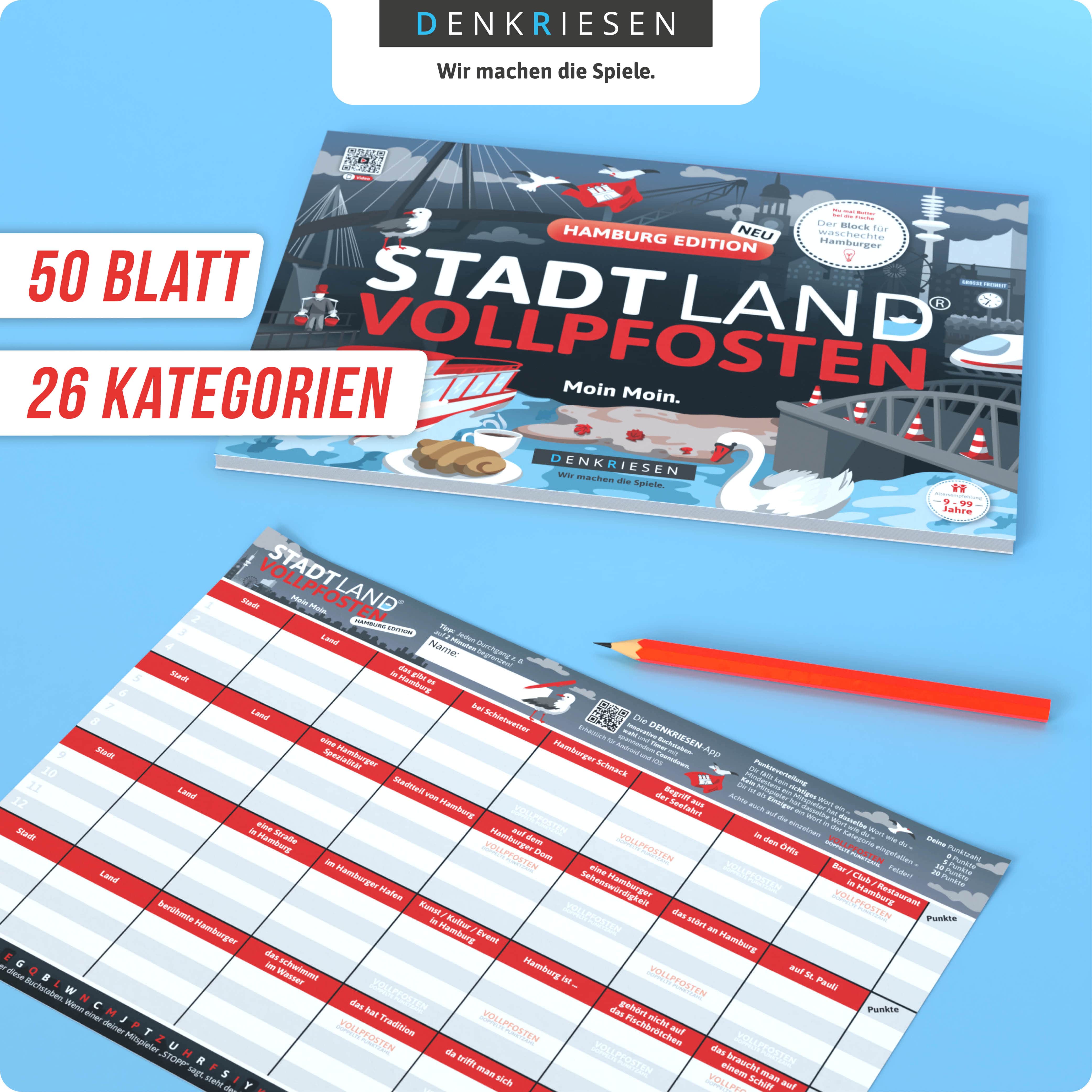 STADT LAND VOLLPFOSTEN – HAMBURG EDITION - "Moin Moin."DinA4-Format)