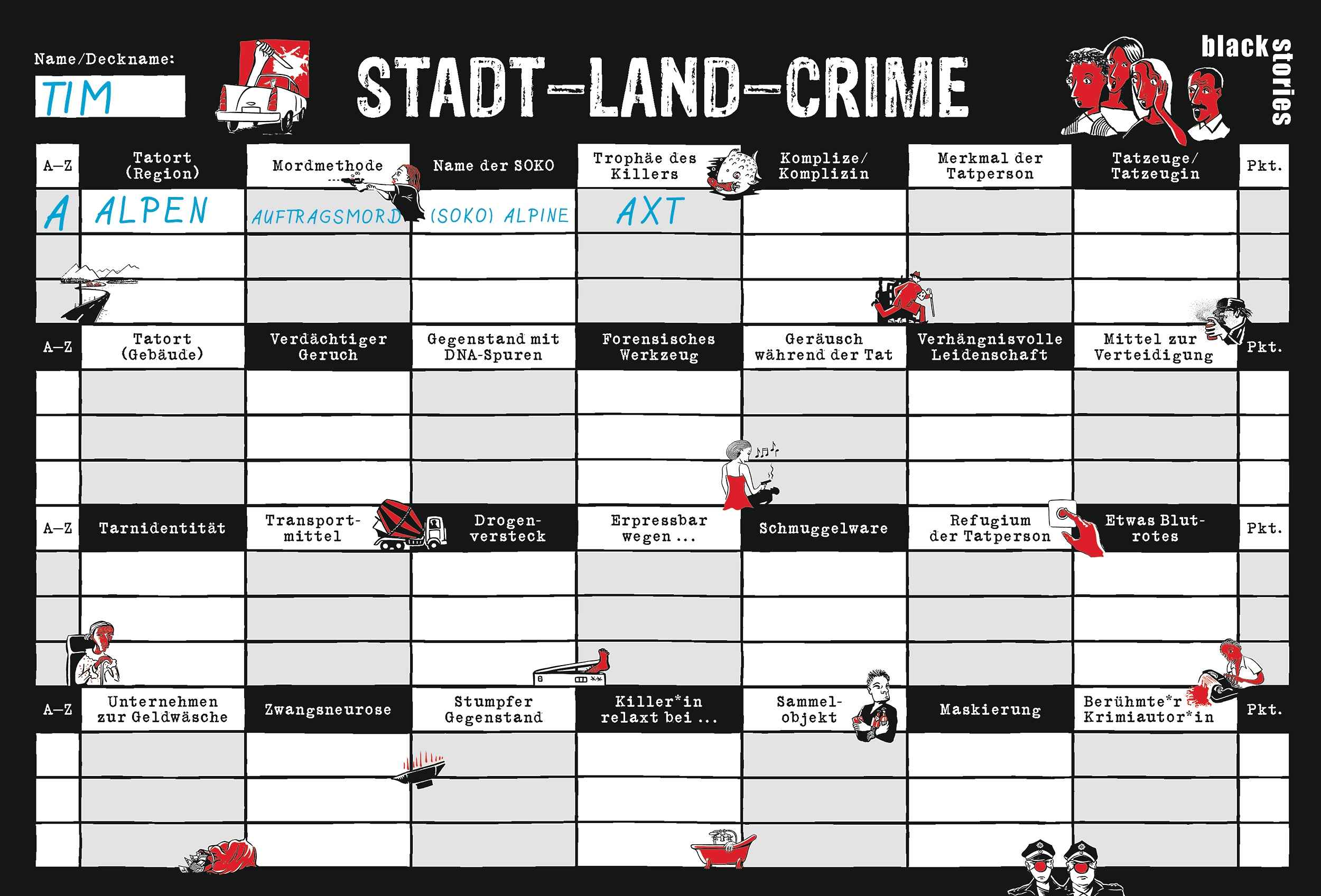 black stories junior – Stadt-Land-Crime