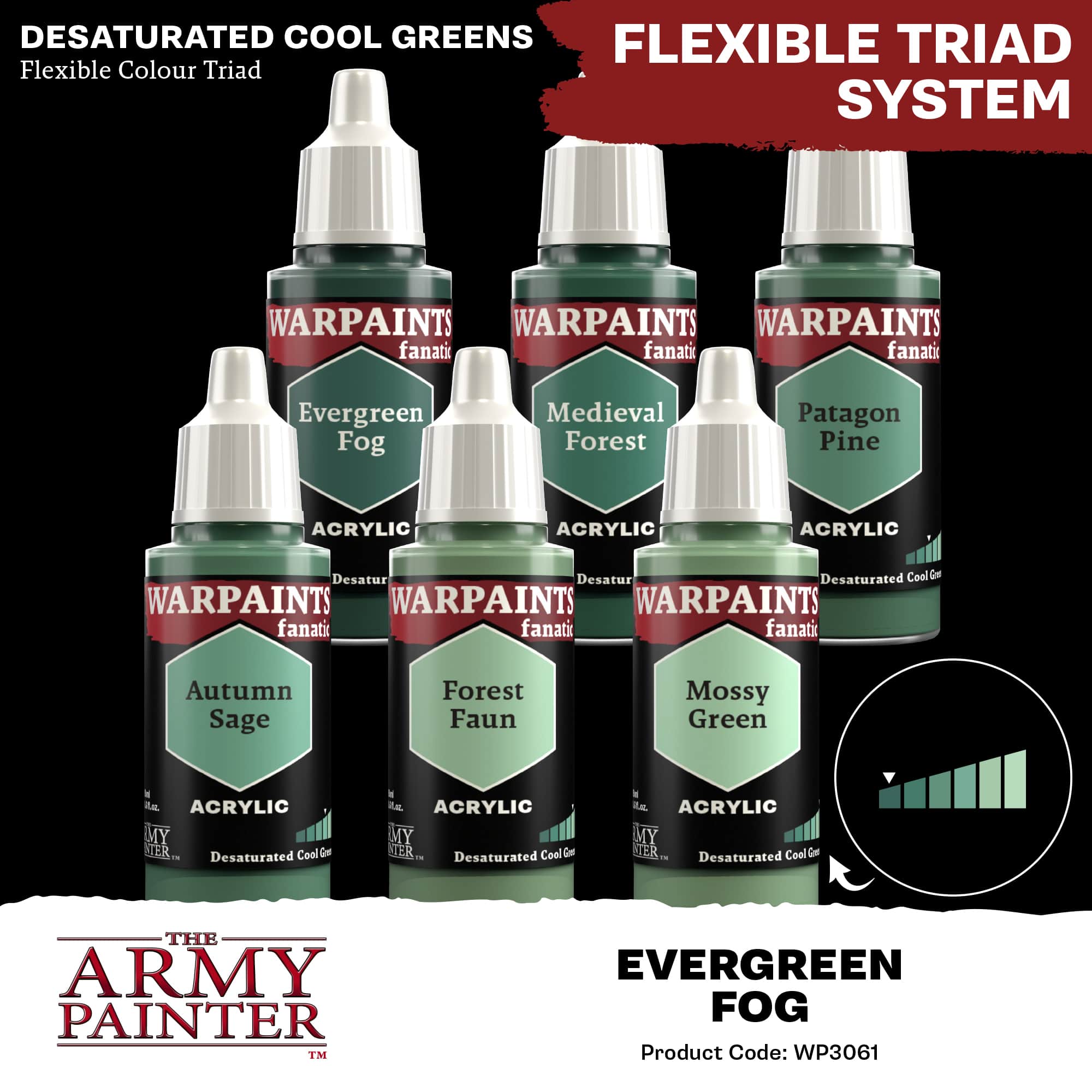 Army Painter Warpaints Fanatic: Evergreen Fog (6)