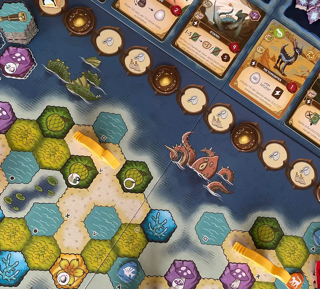 Spielplan des Brettspiels Wundersame Wesen