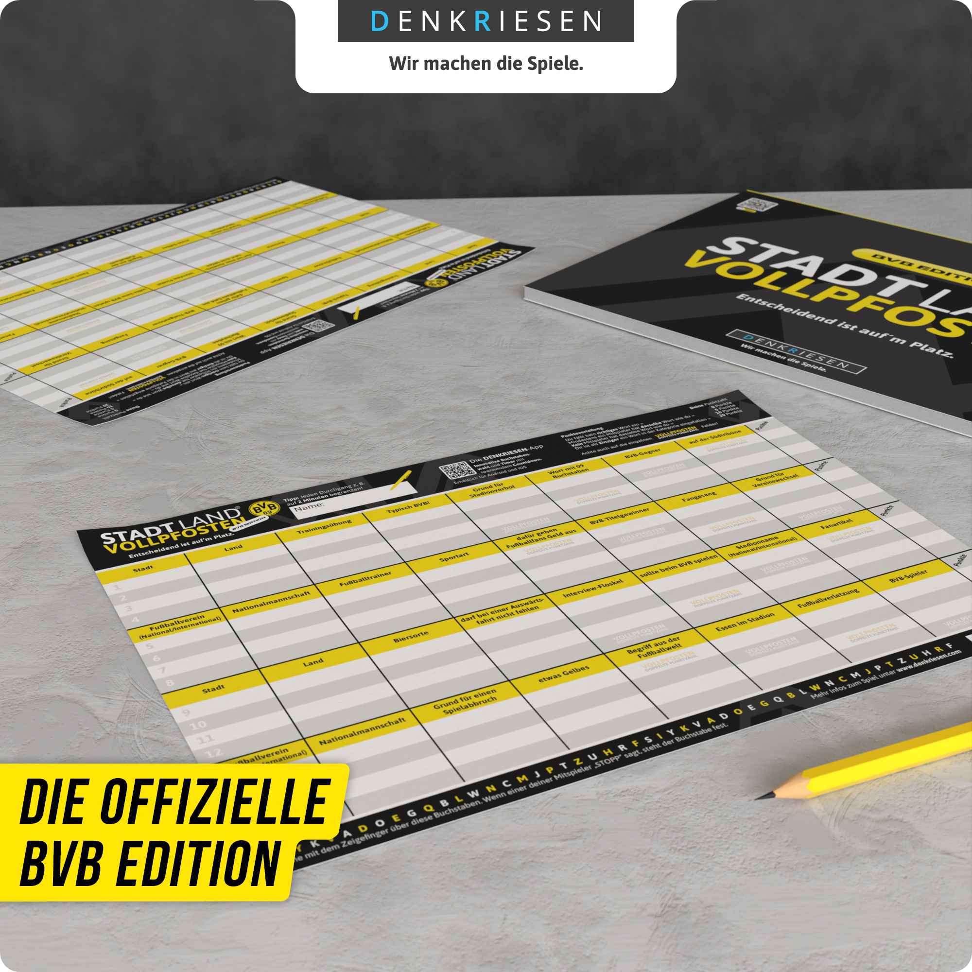 STADT LAND VOLLPFOSTEN – BVB EDITION - "Entscheidend ist auf'm Platz." - A4